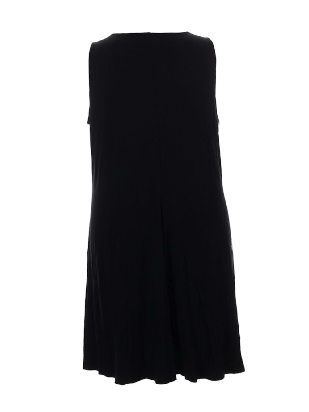 Old Navy 3X Black Cotton Tee Shirt Dress Sleeveless Knit Knee Length 24/26 - Picture 3 of 3